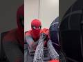 Spiderman brothers Arm wrestling #spiderman #blackspiderman #funny #spooderman