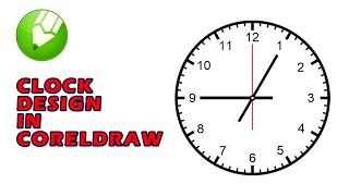 Clock design in Corel draw |Corel draw tutorial