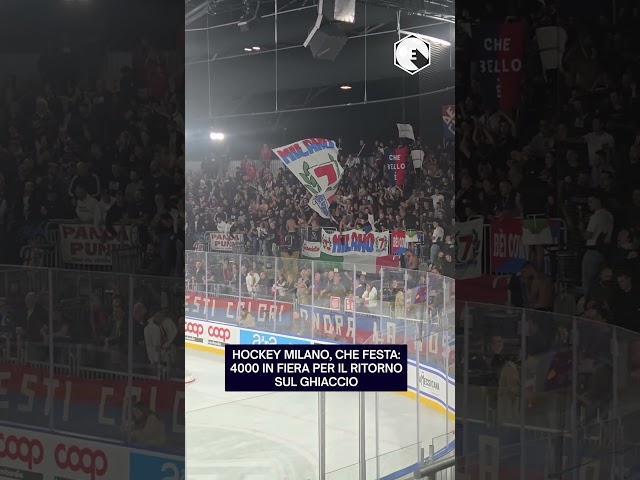 Hockey Milano, che festa: 4000 in Fiera per il ritorno sul ghiaccio