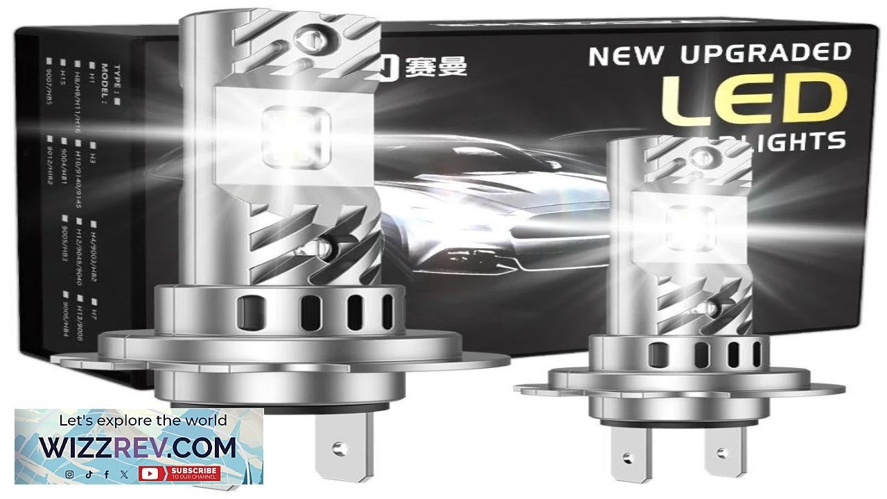 SEALIGHT S6-H7 Pair Car LED Headlight Bulbs 30W 3000LM 6500K High Power Review