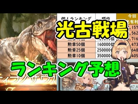 過去最高を超えそうな光古戦場個人ランキングはどこまで上がるのか グラブル Youtube