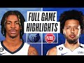 GRIZZLIES at PISTONS | NBA PRESEASON FULL GAME HIGHLIGHTS | October 13, 2022