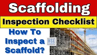 Inspection Of Scaffolding | How To Inspect A Scaffold | Scaffold Inspection Checklist #hseparamount