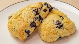 Flaky Blueberry Scones, Easy and Perfect