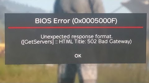 Fixed dayz bios error ( 0x0005000f ) | Dayz bios error today | Dayz unexpected response format