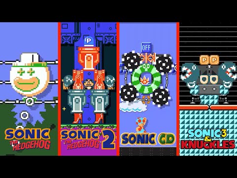 Super Mario Maker 2 Sonic 1 2 CD 3 K Boss Rush Comparisons 