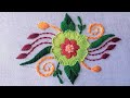 Sweet hand embroidery designfloral embroidery designneedle art by nakshi shelai bari