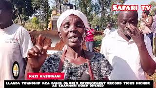 LUANDA TOWNDHIP MCA DAVID ONJIRI’S DEVELOPMENT RECORD AS EKAMANJI ROAD OPENED TO LOCALS