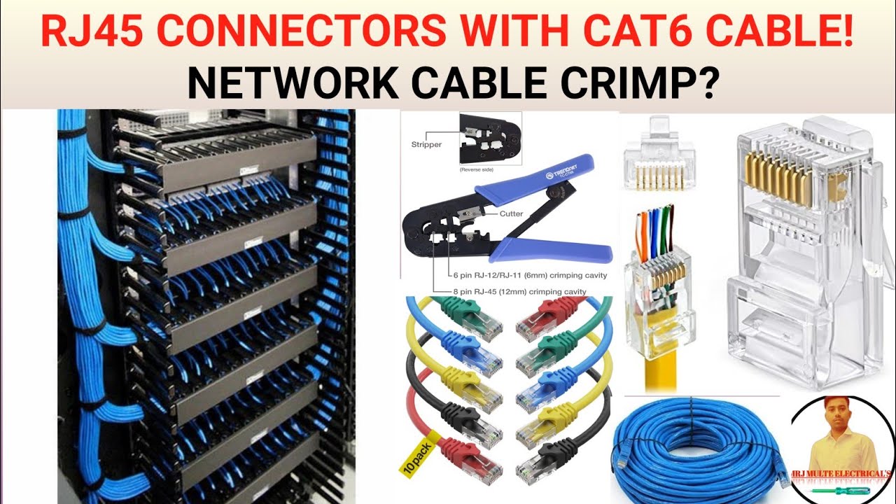CAT6 CABLE CRIMPING WITH RJ45 CONNECTORS? NETWORK CABLE CRIMPING