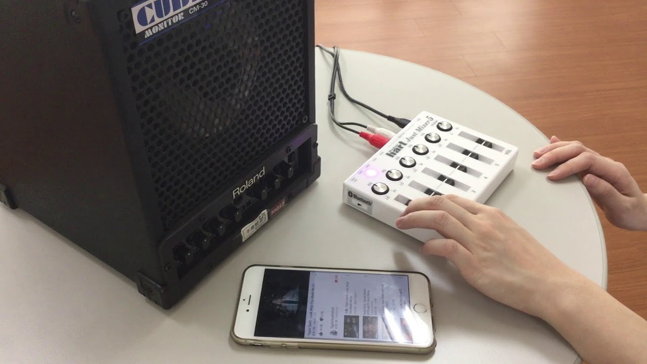 JUST MIXER 5　オーディオミキサー Just Mixer 5 - 5 channel audio mixer with bluetooth | Maker hart