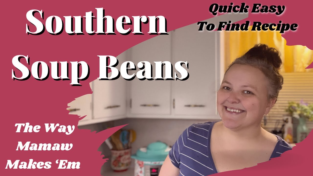 $1 Bag Of Dried Beans Turn Into Dinner! || Southern Soup Beans || Quick