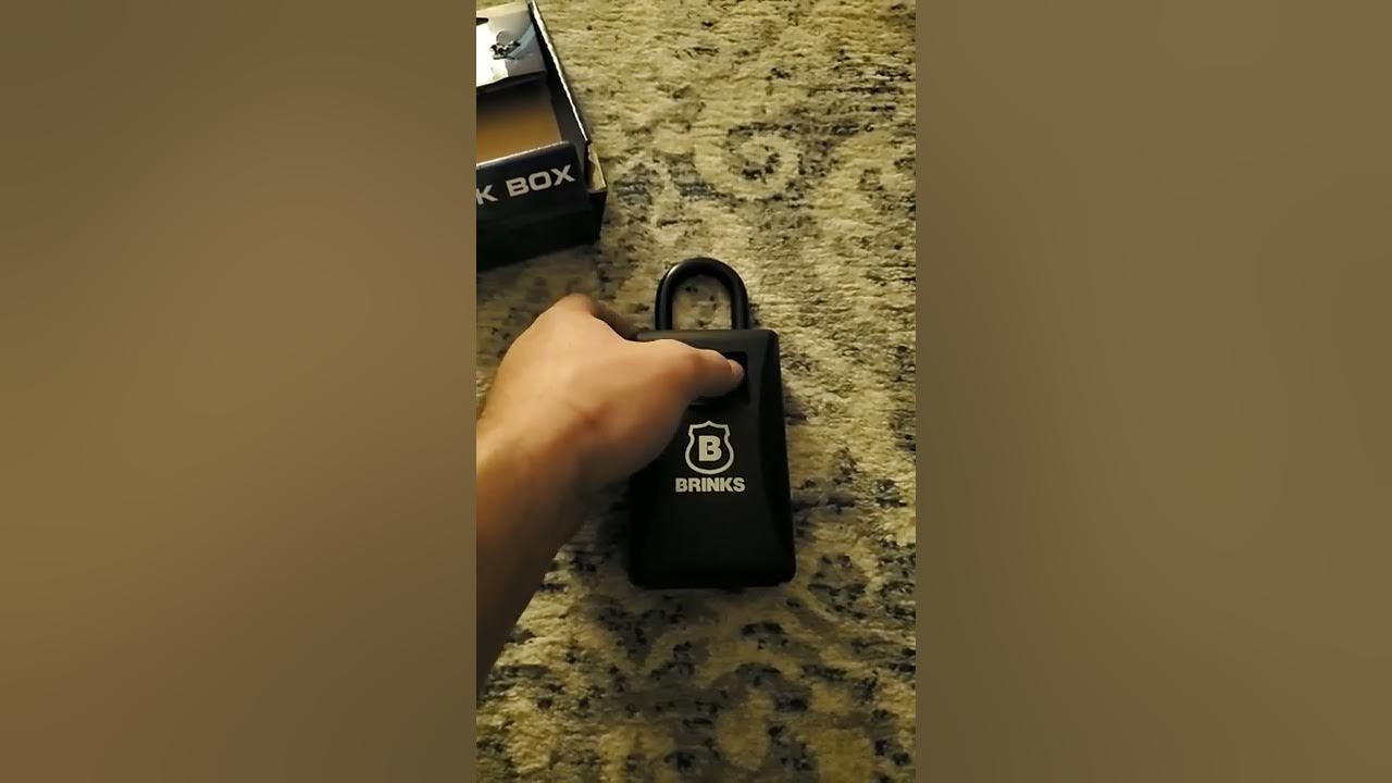 How to release the Brinks lock box lever YouTube