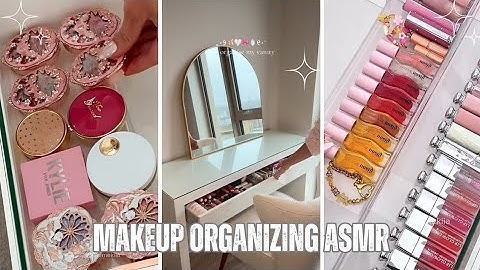Satisfying Makeup Restocking/Organizing ASMR🌸 | TikTok Restocking Organizer