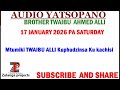 TWAIBU AHMED ALLI 17 JANUARY 2026 PA SATURDAY Mtumiki TWAIBU ALLI Kuphudzinsa Ku Kachisi