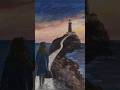 a beautiful travel day6 La viandante e il faro #acrylicpainting #art #creative al link video complet