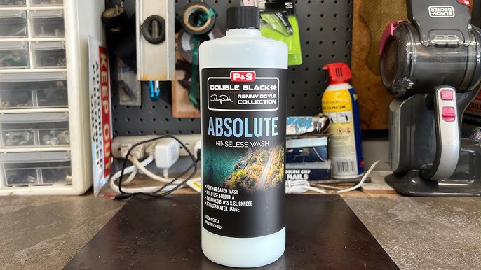  P&S Professional Detail Products - Absolute Rinseless Wash -  Premium Soap Alternative; Emulsify Dirt; Softens Water; Safe on Paint,  Coatings, Wraps, PPF (1 Quart) : Automotive