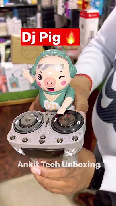 DJ Swinging Piggy Toy #DJ #Toy 