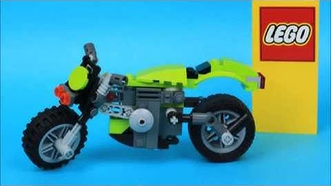 New LEGO CREATOR 31018 motorbike streetfighter speed build animation, Lego Motocykl