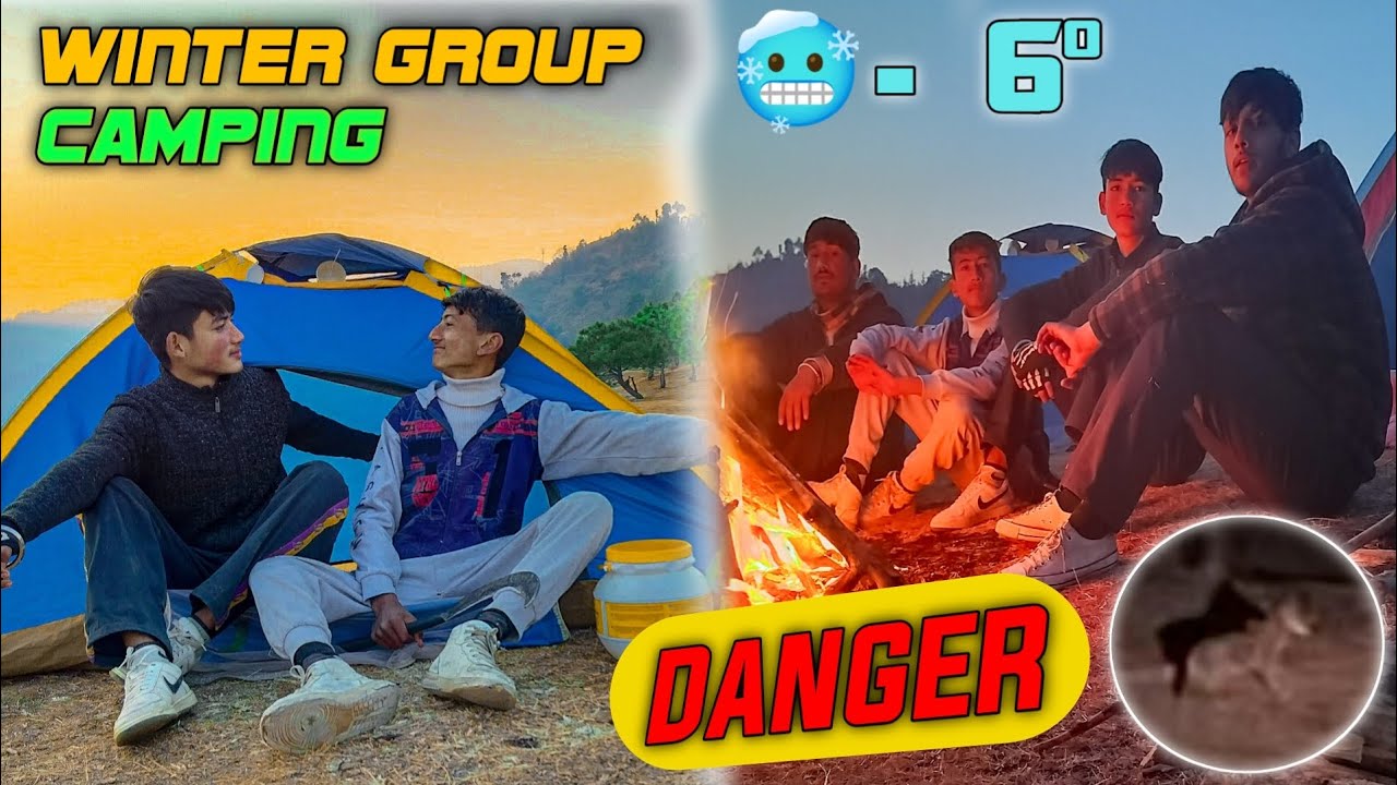 WINTER GROUP CAMPING 🥶 // TENT KE PASS KYA A GAYA 😱🐆