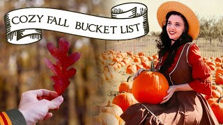 COZY FALL BUCKET LIST 🍂10 Autumn Activities 🍎 Cottagecore Slow Living Ideas