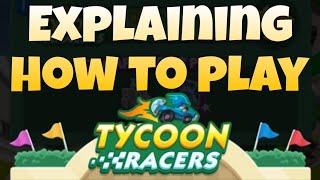 EXPLAINING TYCOON RACERS MONOPOLY GO | How to play or start a tycoon racers race  #monopolygo #event