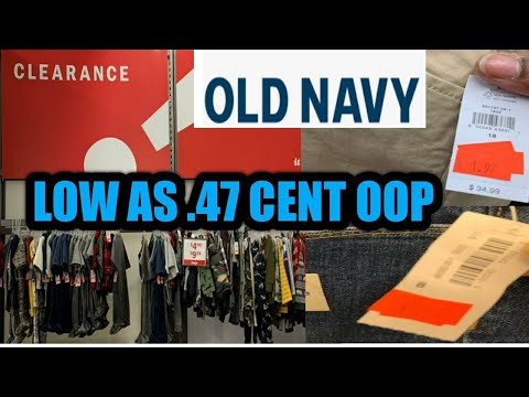 1/26/2021 OLD NAVY CLEARANCE SALE * WALK THROUGH * LOW AS .49 CENTS.