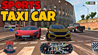Sports taxi car and driver too fast/city drive @taxisim2022 screenshot 4