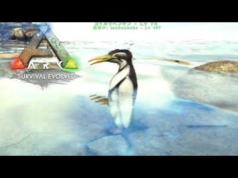 Ps4 Ark クリスタルアイルズ編 110 テイム カイルクペンギン Kairuku Youtube