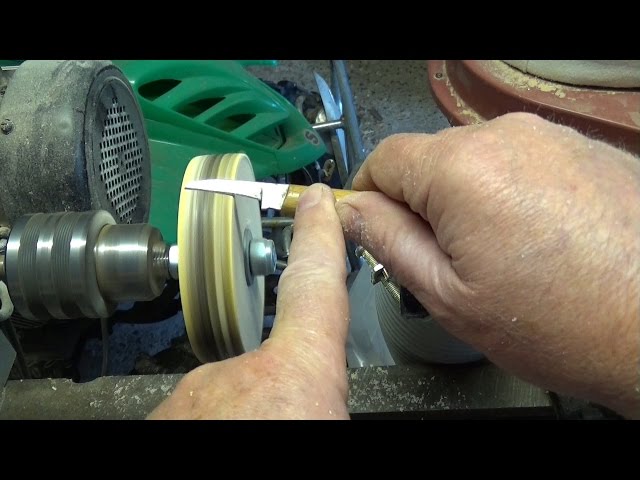 BeaverCraft PW1 Sharpening Wheel Stropping 3 inch Wheel Leather Wheel Honing Wheel Leather Polishing Wheel Knife Sharpening Wheel Kit Leather