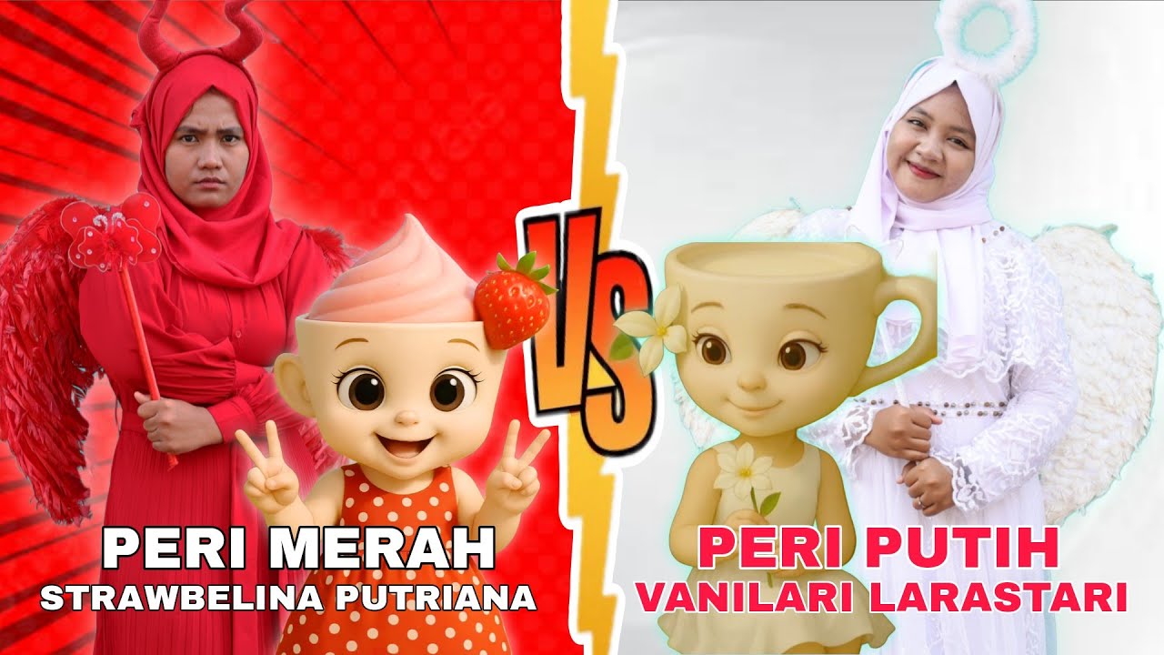PERI MERAH STRAWBELINA PUTRIANA VS PERI PUTIH VANILARI LARASTARI | Pilih siapa? CHIKAKU CHANNEL