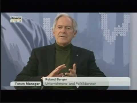 TV Phoenix - Forum Manager - Interview Roland Berger - Teil 1 von 2 @DrHelmutSchumann