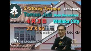 2-Storey Terrace for Sale @RM348K at Taman Jati, Batu Berendam, Melaka.