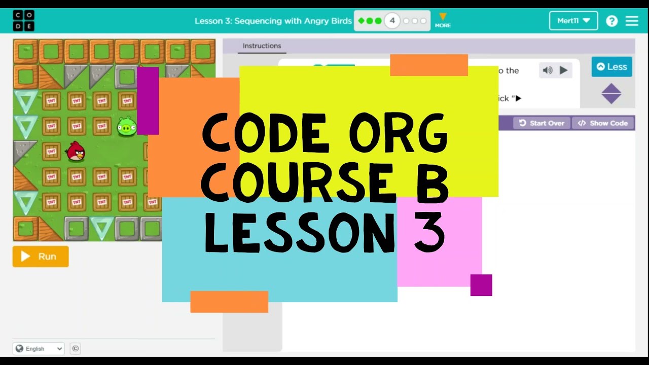 Course B Lesson 3 Sequencing with Angry Birds