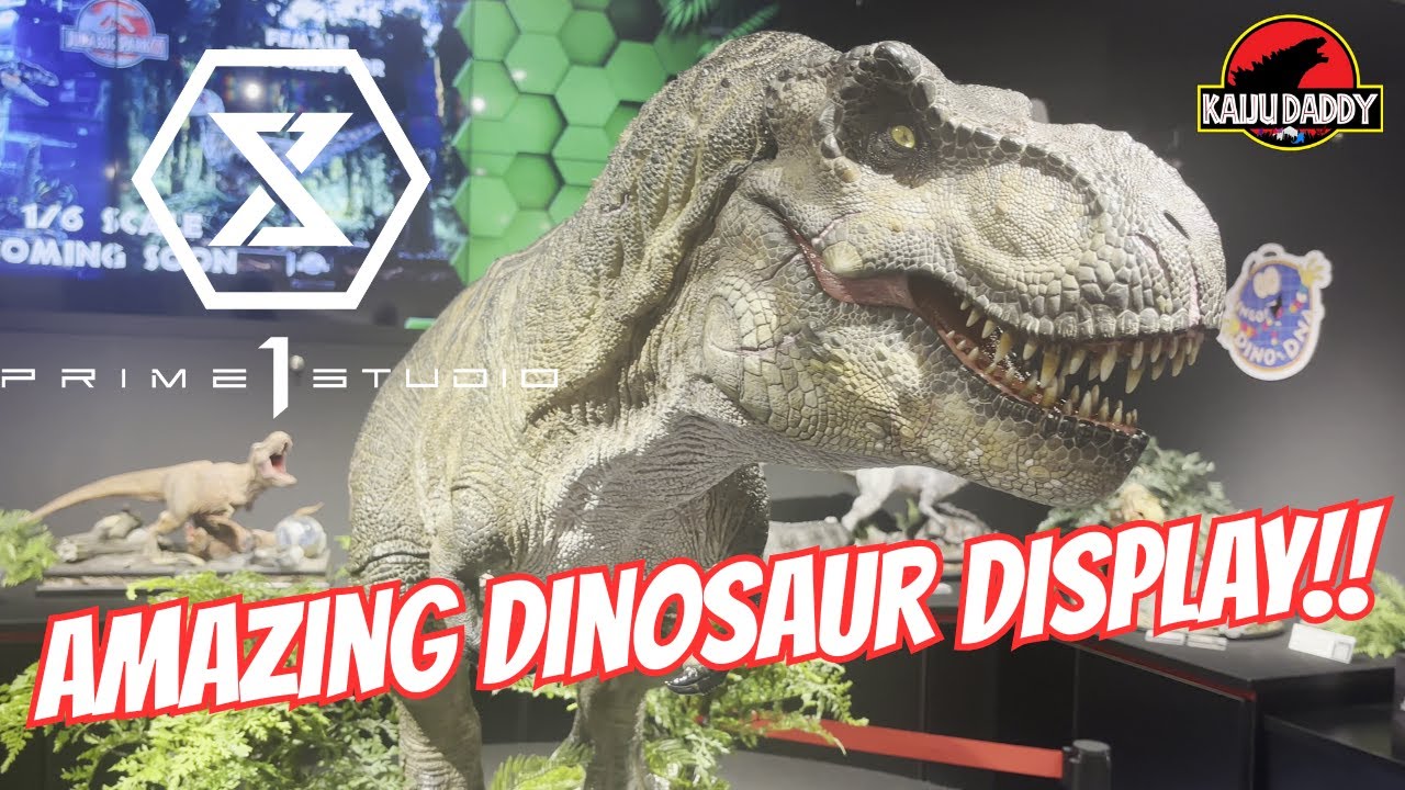 The Most Incredible Dinosaur Statue Ever at Prime 1 Studio Gallery in Tokyo! T-Rex Statue Is INSANE!