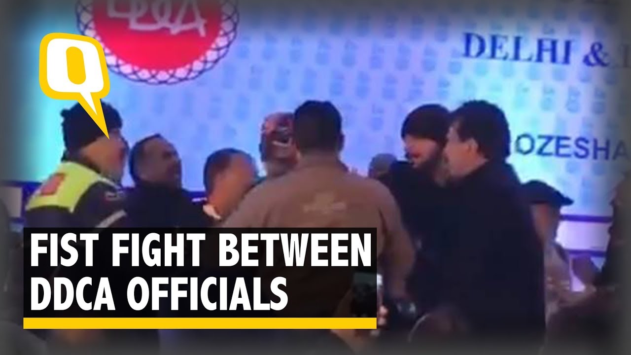 Fist Fight Breaks Out At Ddca Elections The Quint Youtube