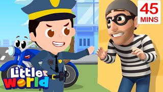 Policeman Is Here To Help! | Kids Songs & Nursery Rhymes by Little World