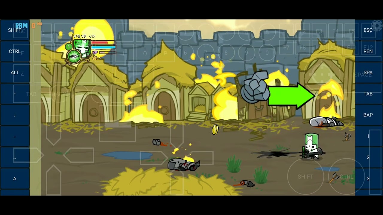 Castle Crashers на Android (ExaGear, Snapdragon 870, Turnip+Zink, Wine  5.0.4 Hugo) 