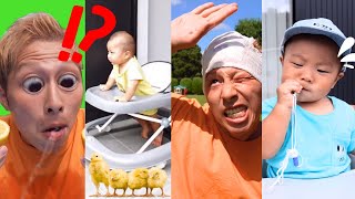 【FunnyDad🕺】 Yoshipapa's funny video🥳🥳🥳#longvideo#よしパパ#baby #dad#checkitout 👍