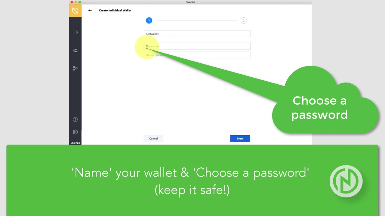 Ontology Wallet - OWallet - Create A New Wallet Address (ONT-ONG) - YouTube