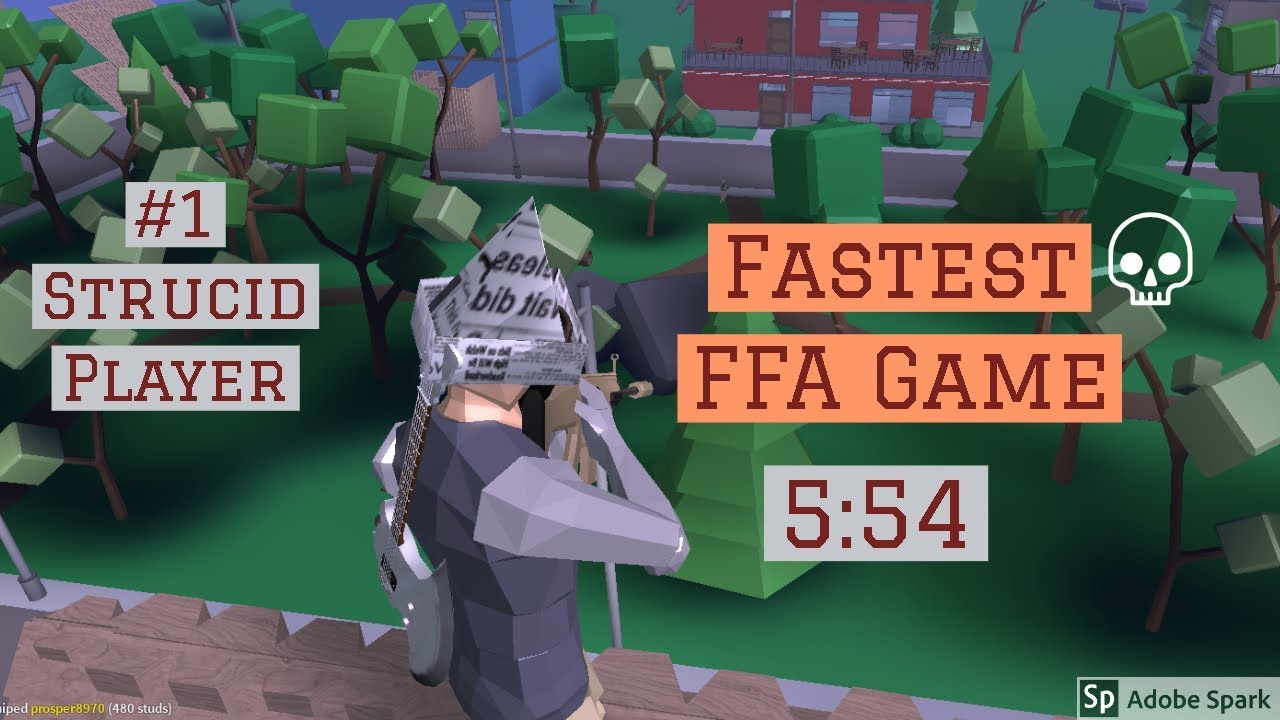 The Fastest Game Of Strucid Ffa Roblox Youtube - ffa player vs player roblox