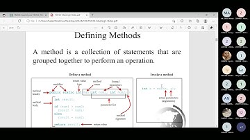 TM105  1304 Meeting 5: Methods