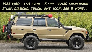 Custom Built 1983 Toyota Fj60 Land Cruiser E-Rod Ls3