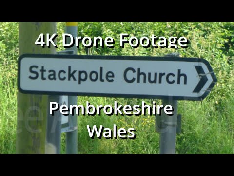4K Drone Footage Stackpole church having a new Roof - YouTube