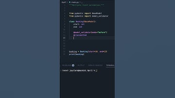 Python 3 | Powerful Model Validation in Pydantic #python3 #coding #programming