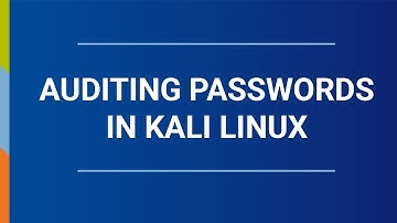 Auditing Passwords in Kali Linux - New Horizons Study Session
