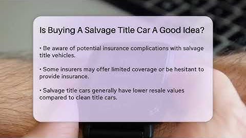 Is Buying A Salvage Title Car A Good Idea? - Talking Tech Trends