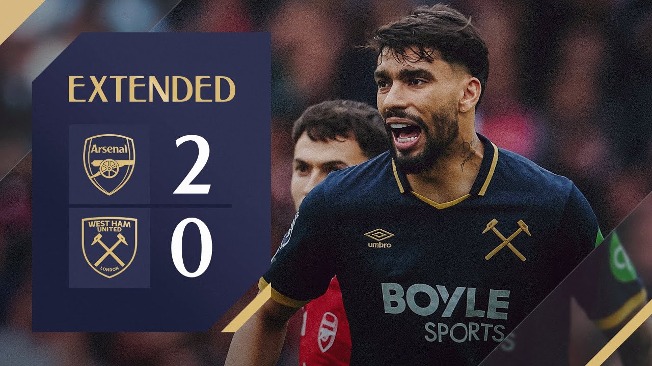 Arsenal 2-0 West Ham | Premier League Extended Highlights