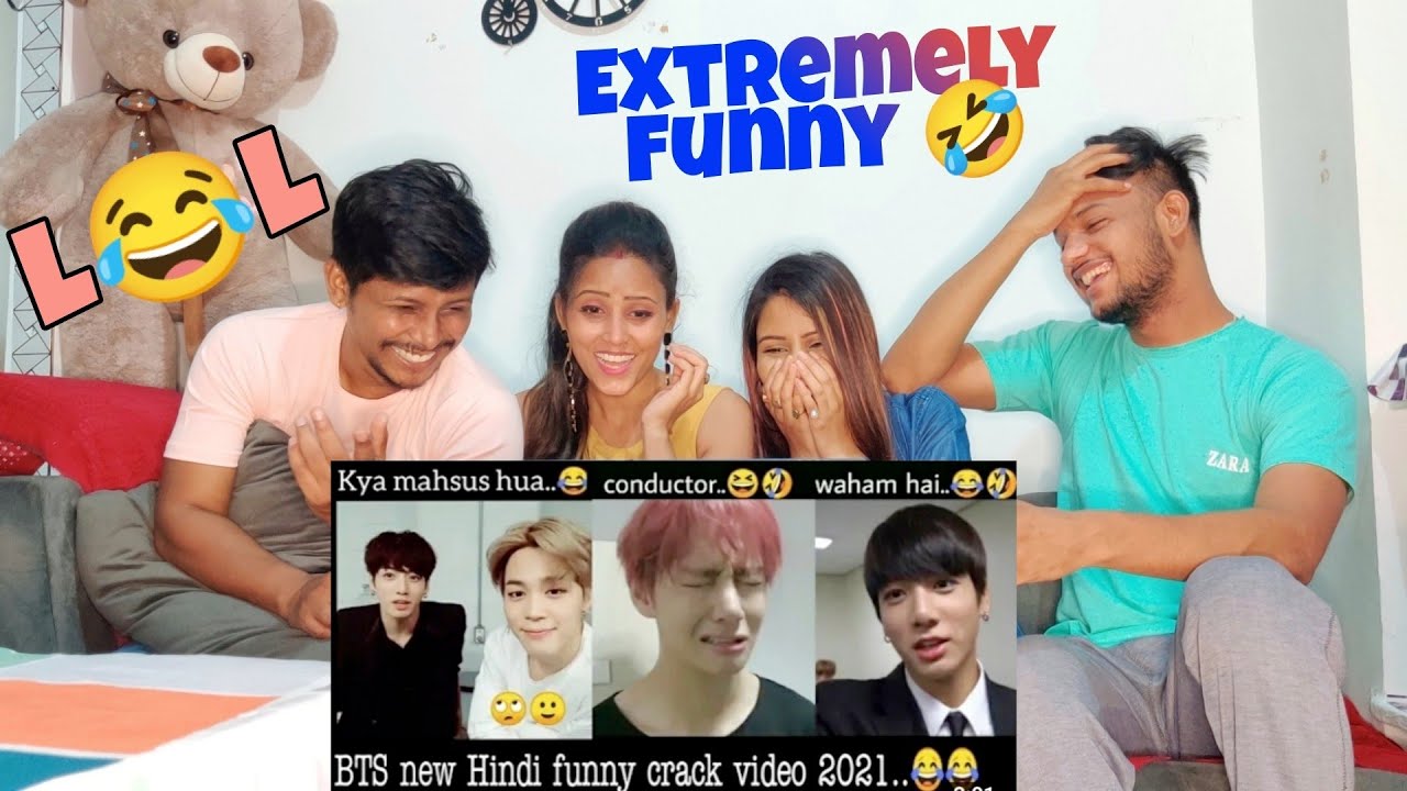 BTS Hindi Funny Tiktok Videos Reaction | Extremely funny | Indian Reaction  To BTS | Dance Icon Bhuvi - YouTube