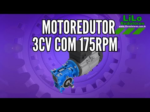 Motoredutor WCG01 com Motor de 3cv e 175rpm Weg Cestari Trifásico 1:10 NAJ