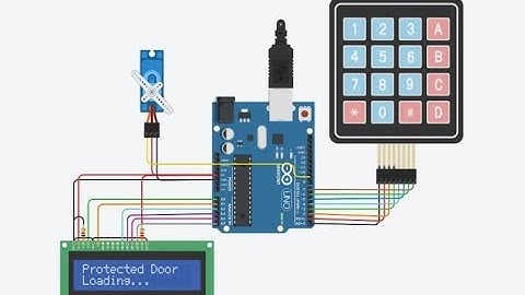 Digital Keypad Security Door Lock using Arduino ||Tinkercad
